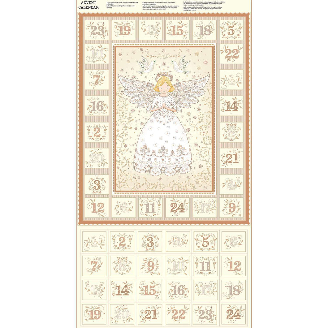 Christmas Angels Advent Calendar Panel